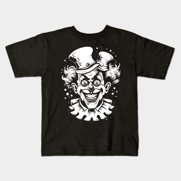 Clown - the amazing circus #2 Kids T-Shirt by Koma Visuals